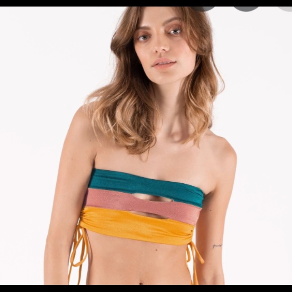 Color Block Bandeau Top + Bottoms - image 2